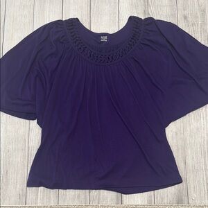 A.N.A Purple Dolman Sleeve Blouse